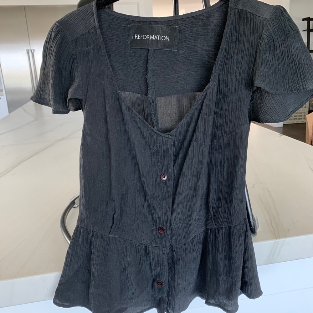Reformation Crepe Top